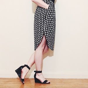 Madewell small black pattern skirt -like new